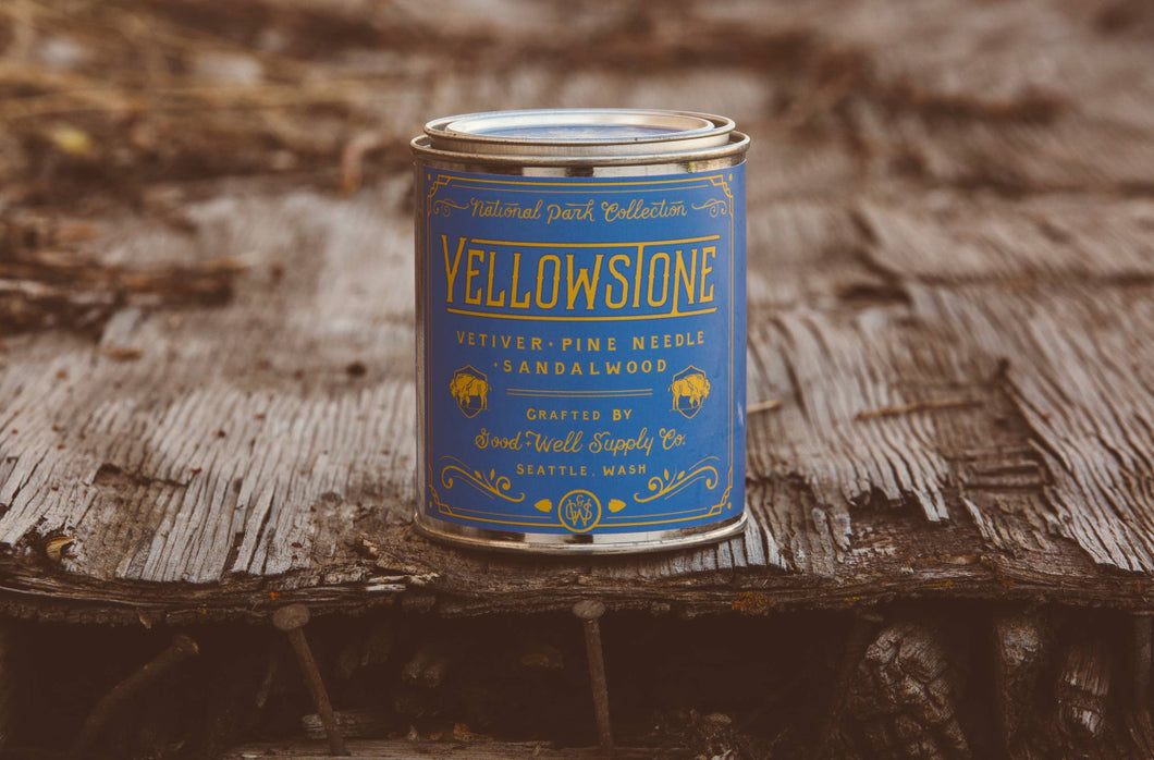 Good and Well Supply Co. Candle YELLOWSTONE - vetiver, pine needle + sandalwood