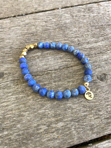 Lapis Lazuli Gemstone Stretch Bracelets