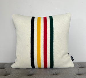 Narrow Glacier Park Stripe Wool Pillow Cover