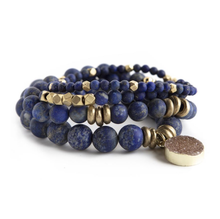 Lapis Lazuli Gemstone Stretch Bracelets